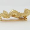 Vintage 14K Yellow Gold 0.06 ct Diamond Teddy Bear Brooch Pin 11.2 grams 35mm