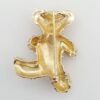 Vintage 14K Yellow Gold 0.06 ct Diamond Teddy Bear Brooch Pin 11.2 grams 35mm