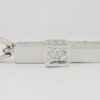 Round Brilliant Cut Diamond Cross Pendant 14k White Gold 1.76" 13 grams 2 ct