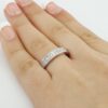 Kobi 1 ct Rectangular Radiant Diamond Channel Set Platinum Wedding Ring 4mm