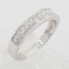 Kobi 1 ct Rectangular Radiant Diamond Channel Set Platinum Wedding Ring 4mm