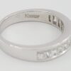 Kobi 1 ct Rectangular Radiant Diamond Channel Set Platinum Wedding Ring 4mm