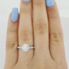 Michael Hill Round Diamond Halo Engagement Ring 0.7 ct 14K White Gold