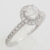 Michael Hill Round Diamond Halo Engagement Ring 0.7 ct 14K White Gold