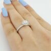 Michael Hill Round Diamond Halo Engagement Ring 0.7 ct 14K White Gold