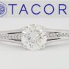 Simply Tacori 2601RD5 Round Platinum Engagement Ring 0.58 ct E/SI1 GIA Rtl 7.5k