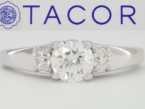 Tacori Neotare 280155 Round Diamond Engagement Ring 0.94 ct 18kt WG Rtl 7.3K