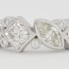 Princess Oval Marquise & Radiant Diamonds 4-Stone Bezel Ring 14K Gold 2.17 ct