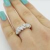 Princess Oval Marquise & Radiant Diamonds 4-Stone Bezel Ring 14K Gold 2.17 ct