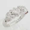 Princess Oval Marquise & Radiant Diamonds 4-Stone Bezel Ring 14K Gold 2.17 ct