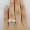 Radiant Marquise Round Pear Oval Diamond 5 Stone Bezel Ring PLAT 3.62 ct Rtl 15K