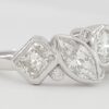 Radiant Marquise Round Pear Oval Diamond 5 Stone Bezel Ring PLAT 3.62 ct Rtl 15K