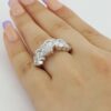 Radiant Marquise Round Pear Oval Diamond 5 Stone Bezel Ring PLAT 3.62 ct Rtl 15K