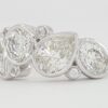 Radiant Marquise Round Pear Oval Diamond 5 Stone Bezel Ring PLAT 3.62 ct Rtl 15K
