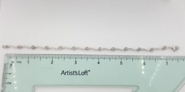 LeVian Le Vian 1.5 ct Chocolate Diamond Swirl Twist Bar Tennis 14k Bracelet 7.5"