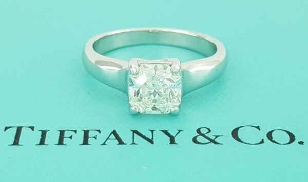 Tiffany & Co Lucida Diamond Solitaire Engagement Ring Flawless 1.17 ct