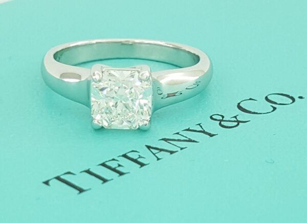 Tiffany & Co Lucida Diamond Solitaire Engagement Ring Flawless 1.17 ct