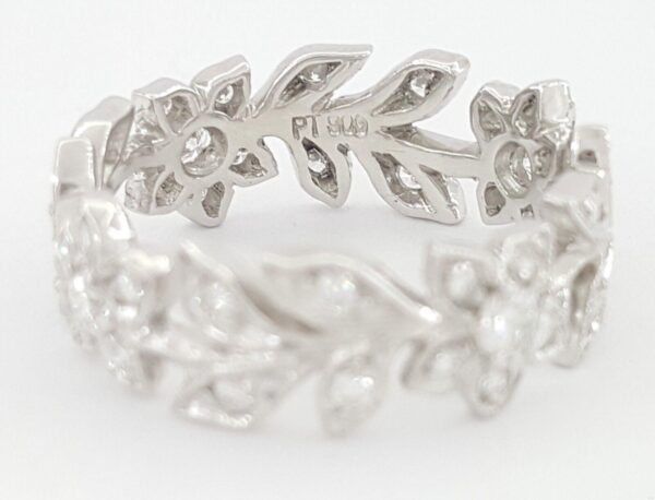 Jack KELEGE 0.65 ct Round Diamond Flower Ring Platinum 6.8 mm KPBD607 Rtl 5,100
