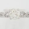 1.1 ct Round Diamond Crossover 14K White Gold Engagement Ring Rtl 7,500