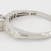 Antique Art Deco Old European Cut Diamond Engagement Ring Palladium 0.5 ct