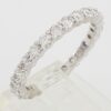 Round Diamond Full Circle Eternity 14k White Gold Wedding Band / Ring 1 ct