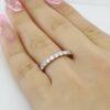 Round Diamond Full Circle Eternity 14k White Gold Wedding Band / Ring 1 ct