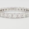 Round Diamond Full Circle Eternity 14k White Gold Wedding Band / Ring 1 ct