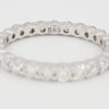 Round Diamond Full Circle Eternity 14k White Gold Wedding Band / Ring 1 ct