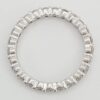 Round Diamond Full Circle Eternity 14k White Gold Wedding Band / Ring 1 ct