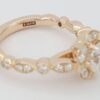 A. Jaffe 14K Rose Gold 1.03 ct Round Diamond Floral Halo Engagement Ring Rtl 8K