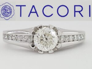 TACORI Neotare Canadian Round Diamond Engagement Ring 1.18 ct 18kt WG Rtl 7.4K