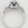 Vera Wang Love 14K Gold 0.75 ct Round Diamond Halo Engagement Ring Retail 2,999