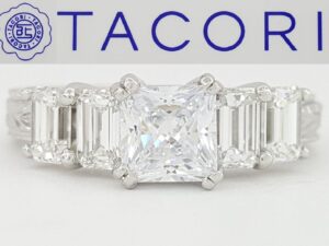 TACORI Platinum 1 ct Diamond Semi-Mount Engagement Ring Retail 7,990