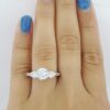Tacori Platinum 3-Stone 0.85 ct Round Semi-Mount Engagement Ring Rtl 7,960