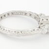 Tacori Platinum 3-Stone 0.85 ct Round Semi-Mount Engagement Ring Rtl 7,960