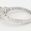 Tacori Platinum 3-Stone 0.85 ct Round Semi-Mount Engagement Ring Rtl 7,960