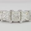 Princess Cut Diamonds 5 Five Stone Platinum Ring GIA 3.24 ct Retail 12,000