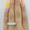 Princess Cut Diamonds 5 Five Stone Platinum Ring GIA 3.24 ct Retail 12,000
