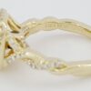 Vera Wang Love 1 ct Emerald Diamond Double Halo Crossover Engagement Ring 3,999