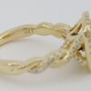 Vera Wang Love 1 ct Emerald Diamond Double Halo Crossover Engagement Ring 3,999