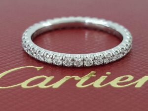 ÉTINCELLE DE Cartier 18K Gold 0.45 ct Full Circle Diamond Eternity Ring 5,350