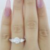 0.85 ct Tacori Crescent Platinum Eternity Semi-Mount Engagement Ring Rt 7,960