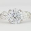 0.85 ct Tacori Crescent Platinum Eternity Semi-Mount Engagement Ring Rt 7,960