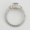 0.85 ct Tacori Crescent Platinum Eternity Semi-Mount Engagement Ring Rt 7,960