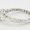 0.85 ct Tacori Crescent Platinum Eternity Semi-Mount Engagement Ring Rt 7,960