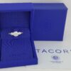 0.85 ct Tacori Crescent Platinum Eternity Semi-Mount Engagement Ring Rt 7,960