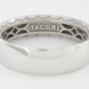 TACORI Sculpted Crescent 111-6 6mm Men's 18k White Gold Wedding Band Rtl 2,200