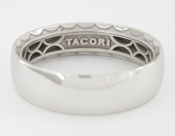 TACORI Sculpted Crescent 111-6 6mm Men's 18k White Gold Wedding Band Rtl 2,200