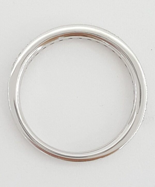 Ritani 21697 18K White Gold Milgrain Round Cut Diamond Ring 0.24 ct Rtl 2,330
