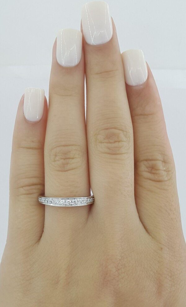 Ritani 92378AR 0.35 ct 18K White Gold Pavé Round Cut Diamond Ring Rtl 3,045